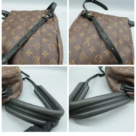100% Authentic Louis Vuitton Palm Springs Brown Monogram Canvas Backpack - Picture 7 of 12